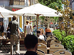 Kollwitzplatz Berlin Prenzlauer Berg - viele Kneipen und Cafés